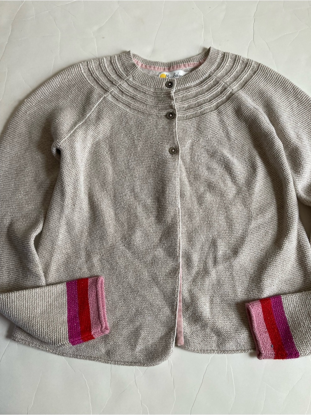 Mini boden sparkle cardigan sweater 11 12 EUC